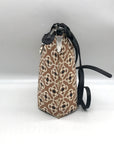Brighton Tan Coated Canvas Pattern Crossbody