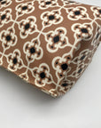 Brighton Tan Coated Canvas Pattern Crossbody