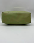 Koltov Green Faux Leather Tote Bag