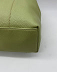 Koltov Green Faux Leather Tote Bag
