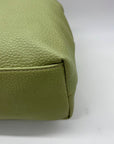 Koltov Green Faux Leather Tote Bag