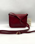Moscardini Firenze Red Vera Pelle Crossbody