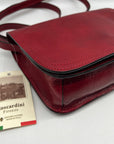 Moscardini Firenze Red Vera Pelle Crossbody