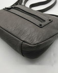 Jessica Simpson Grey Faux Leather Crossbody Bag