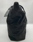 Coach Black Monogram Canvas Signature C Boston Bag F77284