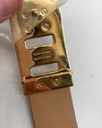 Salvatore Ferragamo Women's Beige Leather Gancini Belt