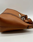 Brighton Brown Pebbled Leather Shoulder Bag