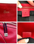 Gucci Red Leather Capri Ranch Kid Shoulder Bag