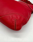 Gucci Red Leather Capri Ranch Kid Shoulder Bag