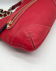 Gucci Red Leather Capri Ranch Kid Shoulder Bag