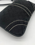 Coach Black Canvas Vintage Wristlet