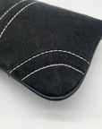 Coach Black Canvas Vintage Wristlet