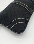 Coach Black Canvas Vintage Wristlet