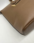 Coach Brown Leather Gallery Tote Bag CV402