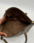 Coach Brown Leather Gallery Tote Bag CV402