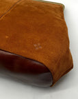 Patricia Nash Brown Suede Framed Shoulder Bag