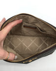 Michael Kors Brown Coated Canvas Large Jet Set Charm Dome