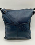 The Sak Blue Leather Crossbody Bag