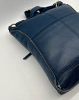 The Sak Blue Leather Crossbody Bag