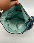 The Sak Blue Leather Crossbody Bag