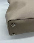 Michael Kors Gray Saffiano Leather Savannah Satchel Bag