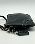 Coach Vintage Black Leatherware Small Zip Wristlet