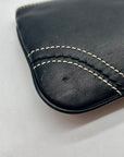 Coach Vintage Black Leatherware Small Zip Wristlet