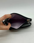 Coach Vintage Black Leatherware Small Zip Wristlet
