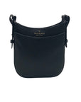 Kate Spade Black Pebbled Leather Leila North South Crossbody Bag