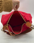 Dooney & Bourke Red Nylon Wayfarer Hobo Bag