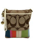 Coach Brown And Multicolor Canvas Crossbody Bag 10864