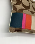 Coach Brown And Multicolor Canvas Crossbody Bag 10864