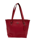 Coach Pink Pebbled Leather Zip Top Tote Bag F57789