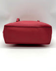 Coach Pink Pebbled Leather Zip Top Tote Bag F57789
