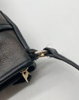 Coach Brown Signature Coated Canvas File Crossbody Bag