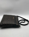 Coach Brown Signature Coated Canvas File Crossbody Bag