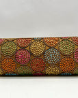 David Jeffery Multi-Colored Bronze Fabric Embellished Convertible Clutch