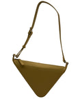 MMS Brown Leather Shoulder Bag