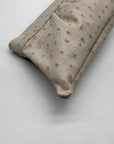 Lauren Merkin Off White Ostrich Leather Clutch