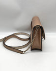 Kate Spade Rose Gold Pebbled Leather Knott Flap Crossbody Bag