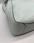 Kate Spade Blue Pebbled Leather Leila Large Flap Backpack