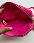 Kate Spade Pink Pebbled Leather Crossbody