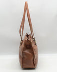 Patricia Nash Brown Leather Map Print Tote And Wallet