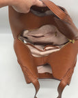 Style & Co Tortoise Shell Whip-Stitch Soft 4-Poster Tote