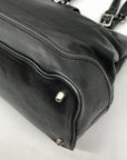 Coach Black Leather Hampton Carryall Satchel Bag F12608