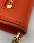 Tory Burch Orange Leather Britten Smartphone Wristlet