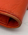 Tory Burch Orange Leather Britten Smartphone Wristlet