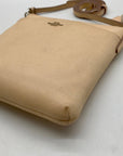 Coach Peach Pebbled Leather Kitt Crossbody Bag