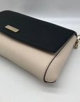 Kate Spade Black and Cream Saffiano Leather Laurel Way Greer Crossbody Bag