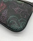 Dooney & Bourke Black Coated Canvas Disney Chef Mickey Cuisine Wristlet